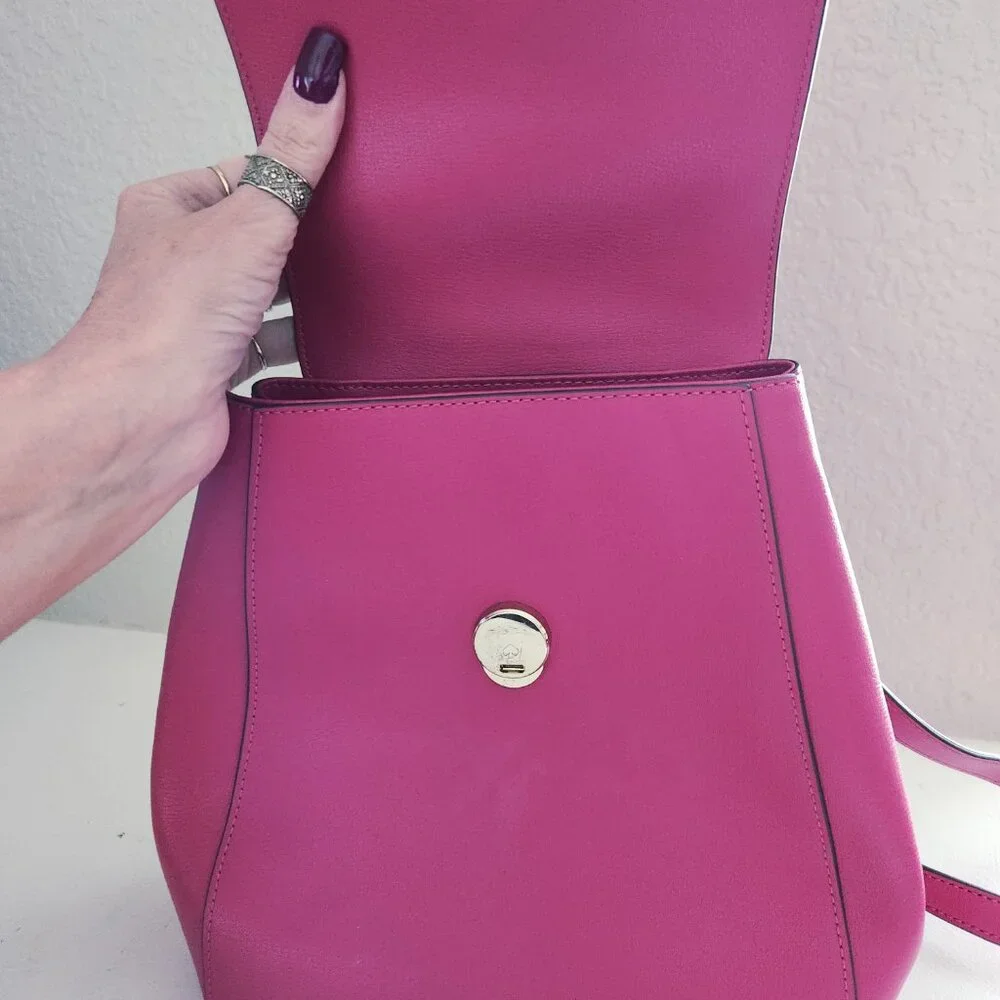 Like New Kate Spade Adel Flap Pink Leather Backpack